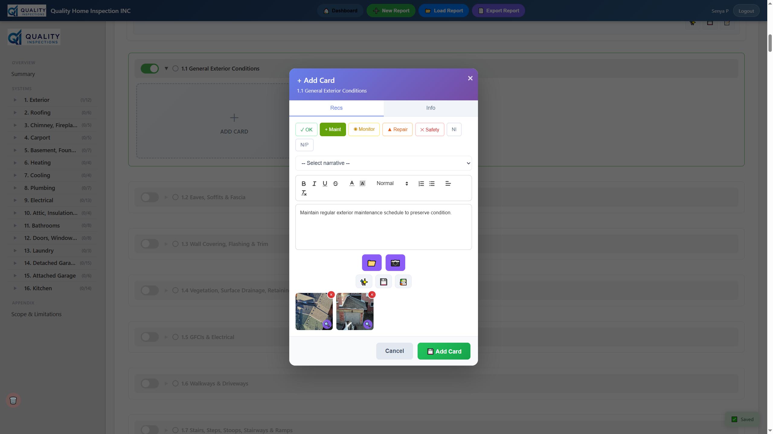 Report Builder - Main View